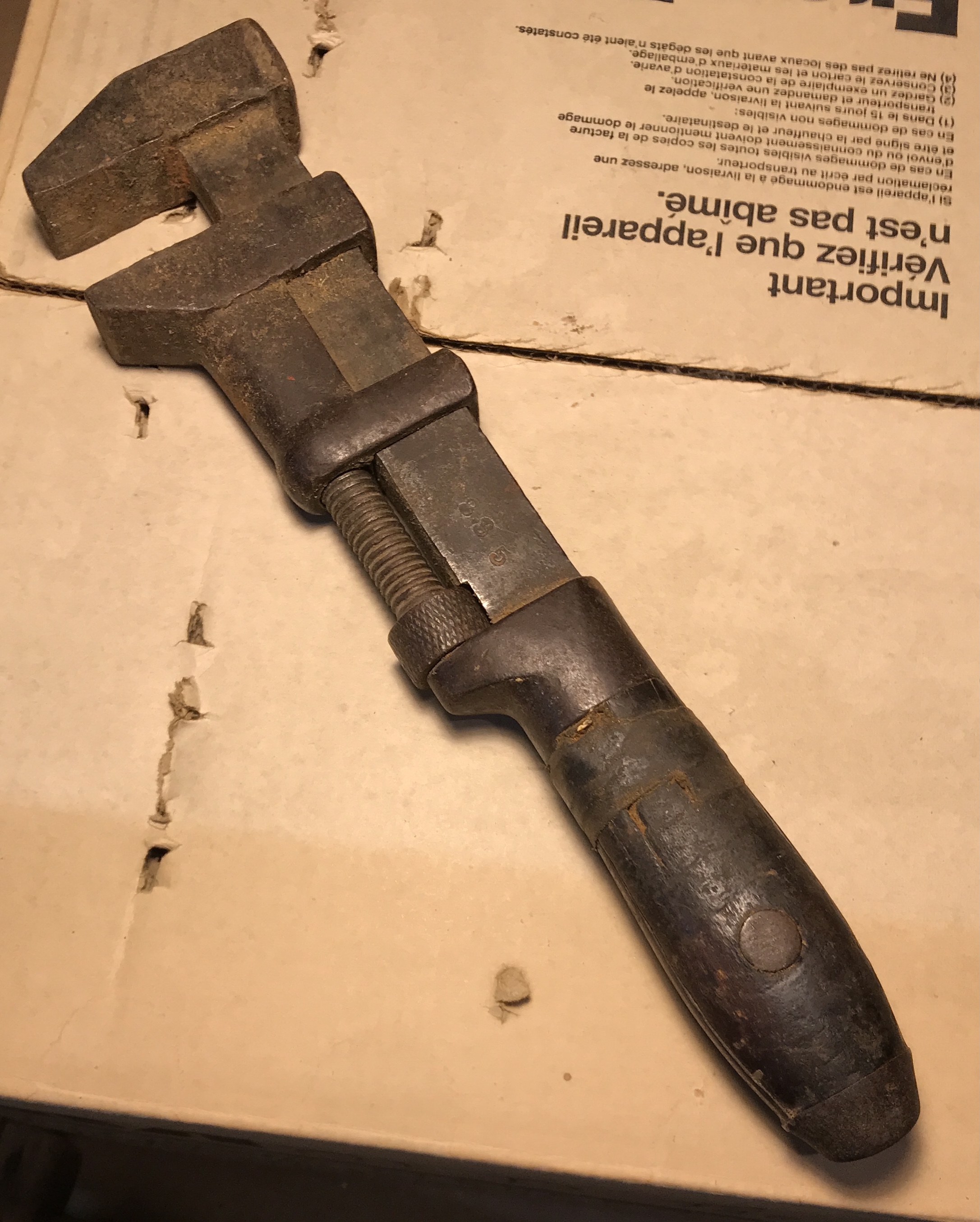 Antique monkey wrench